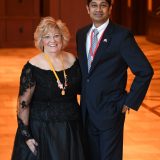 Anand Jayaraman with Sponsor Sally Kolar, M. Photog, CPP. Image Credit - Melissa Gordon